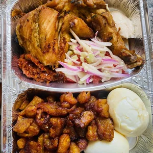 poulet alloco œuf
